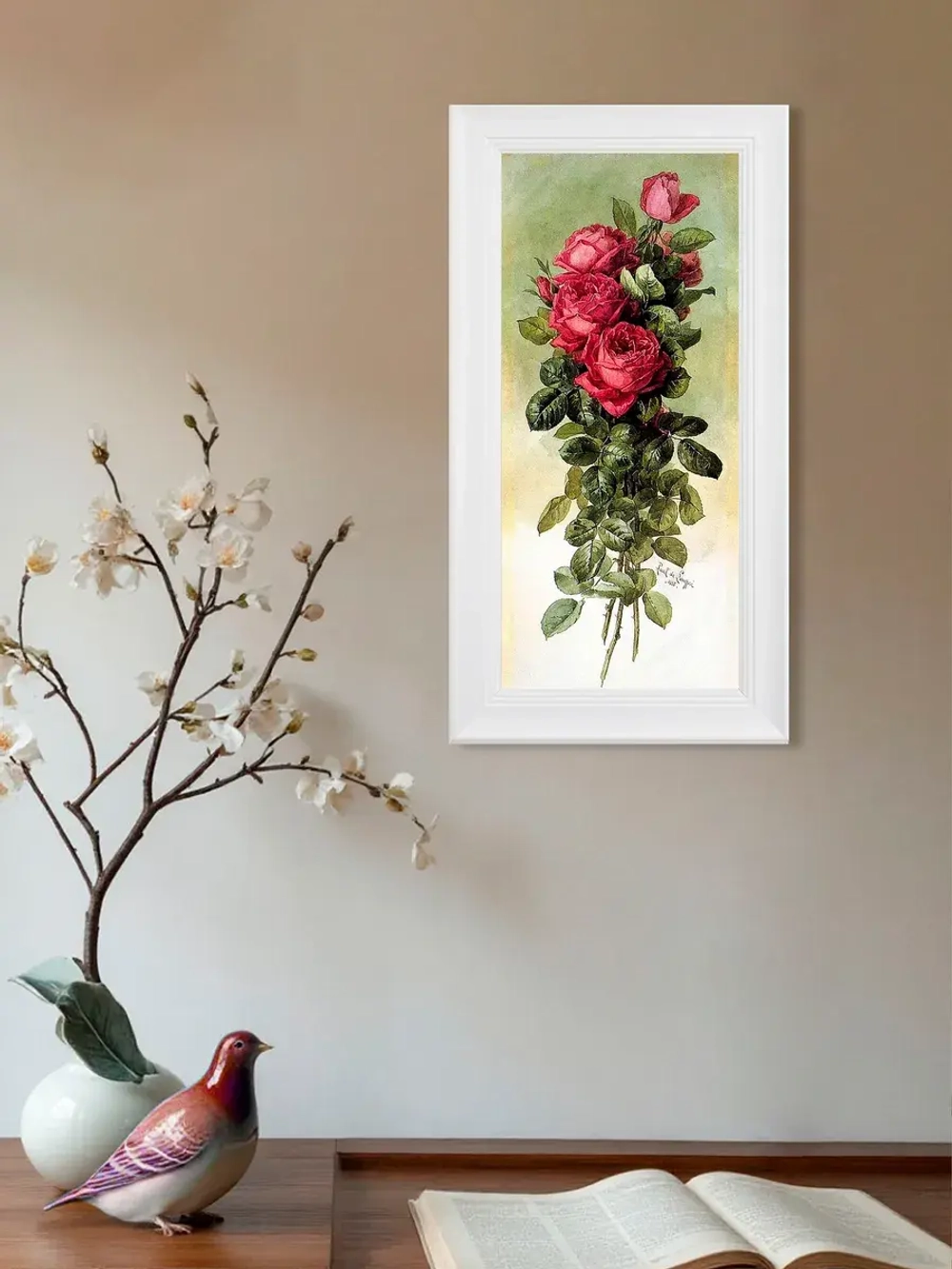 Картина на стену интерьерная на холсте в раме 21*40 см