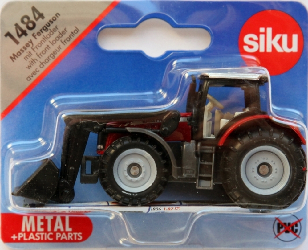 Трактор Massey Ferguson с фронт.погрузчиком, Siku