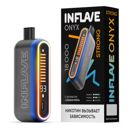 Inflave Onyx Strong Свежая мята 18000 затяжек 20мг (2%)