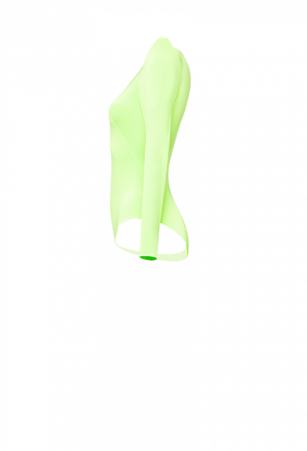 Боди укороченное кислотно-зеленое 09-03-21SS