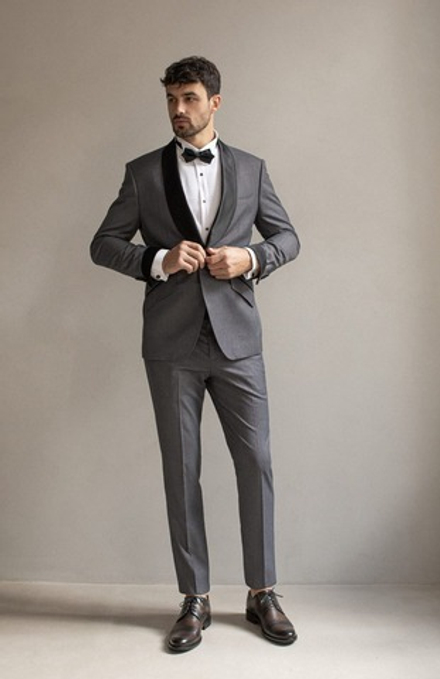 Мужской смокинг (серый) С23