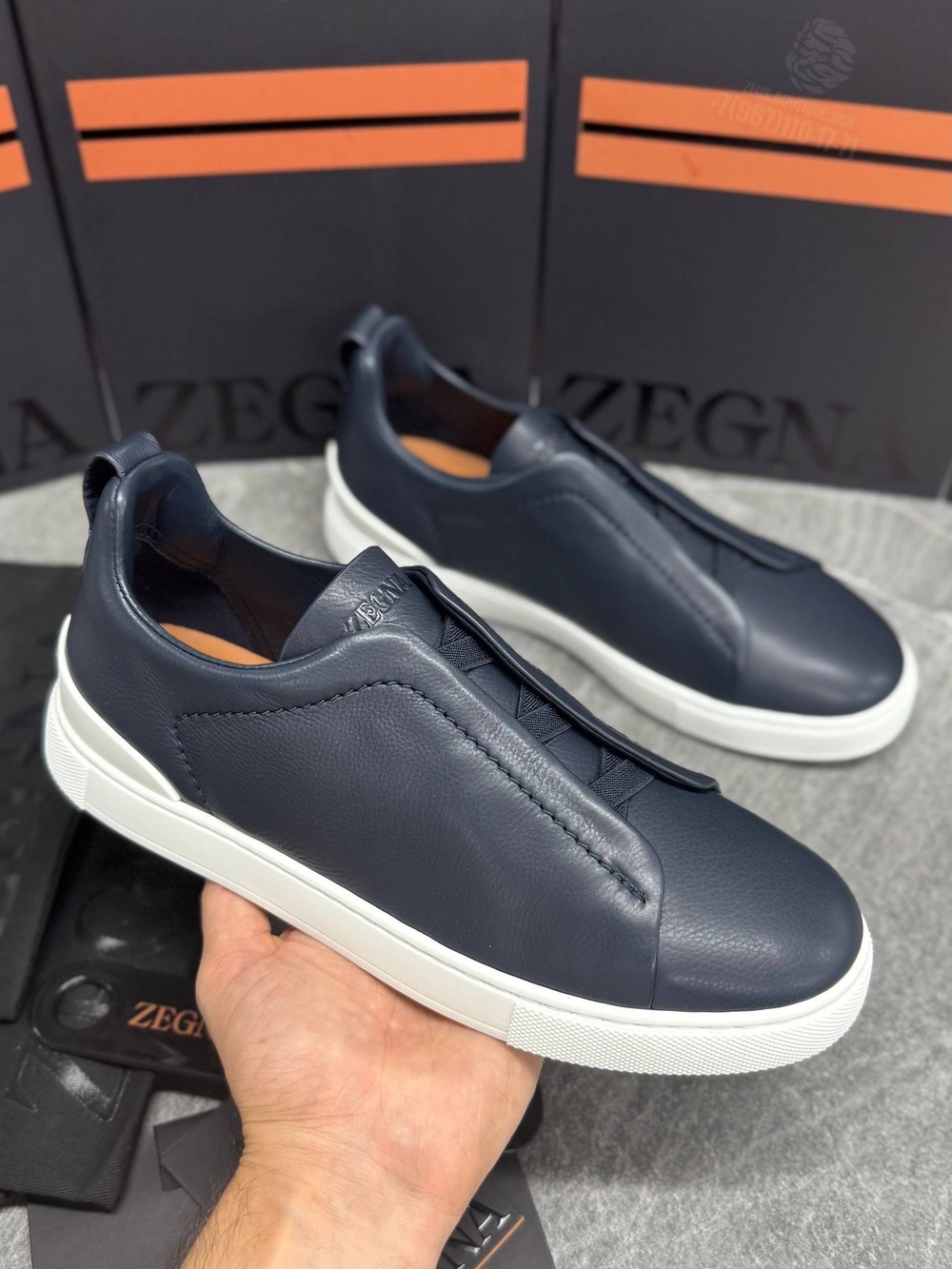 Кеды Zegna Triple Stitch