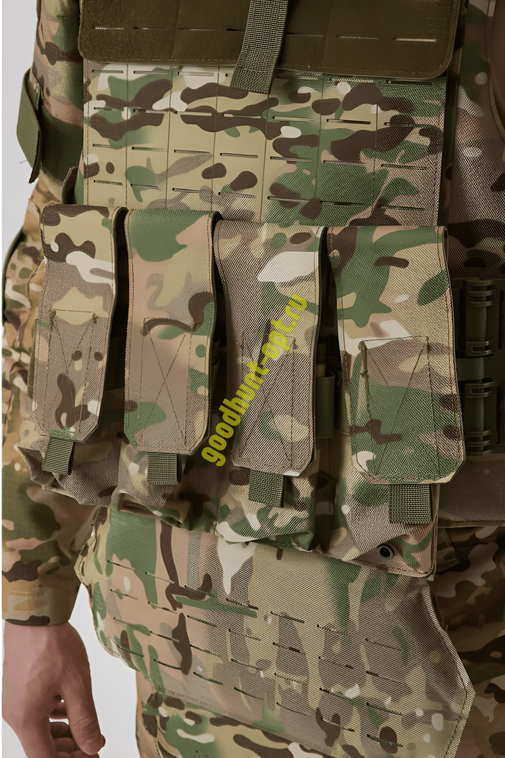 Бронежилет тактический штурмовой 1115 (Без плит) Мультикам Камуфляж