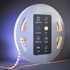 Светодиодная лента Ультра 24В 2835 8,5Вт/м 3000К 20м IP 20 201121 Led Strip 201121