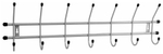 ВЕШАЛКА СТАНДАРТ 7 КРЮЧКОВ СЕР/МЕТАЛЛИК ВНС73