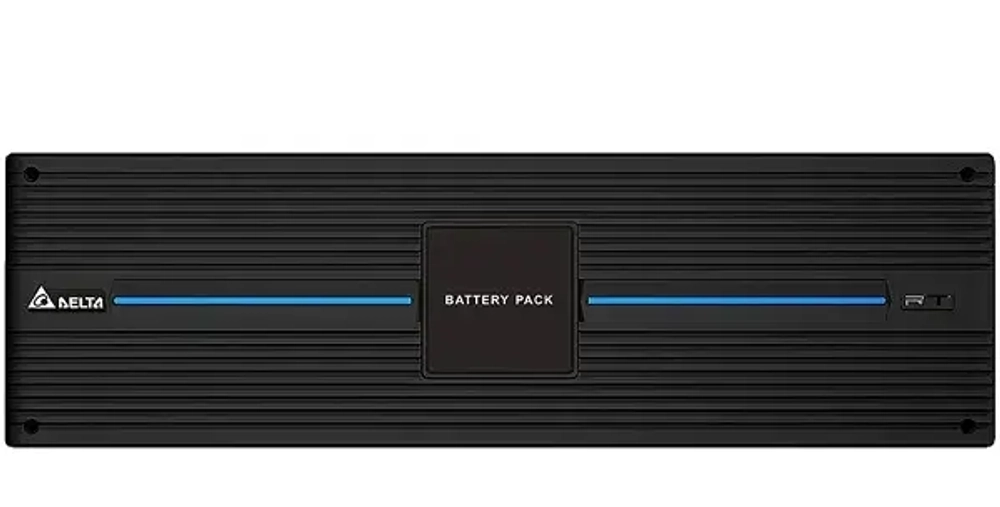 Delta Electronics RT 5-20kVA 2U EBC 16x7Ah batteries height label in EN