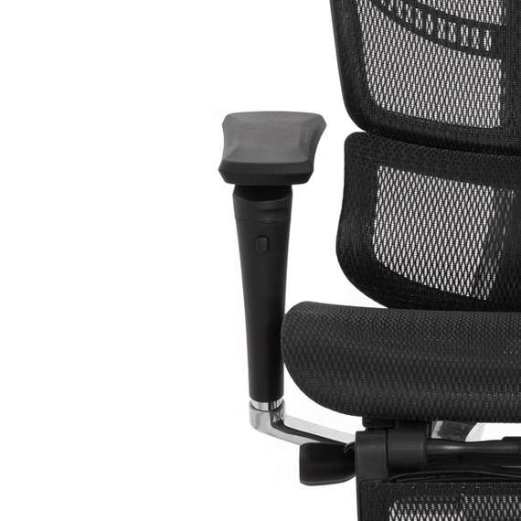 Кресло EXPERT 2 FLY RFYM 01 (сидение MAX с подножкой, подлокотник 6D(360), сетка черн/каркас черн)