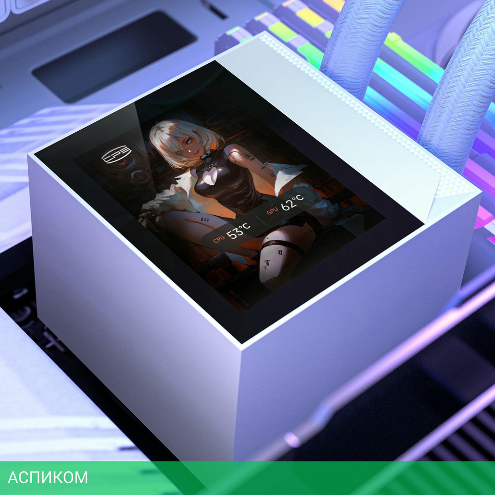 Система жидкостного охлаждения для процессора PCCooler DC360 Pro ARGB Display WH белый (DC360Pro-WHAWXY-GL)