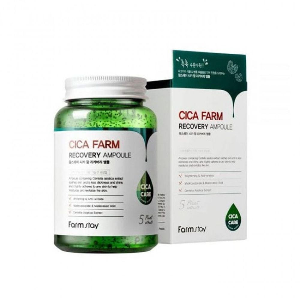 Farm Stay Cica Farm Recovery Ampoule сыворотка с центеллой азиатской укрепляющая стенки сосудов