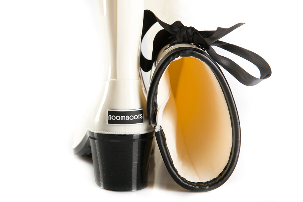 Сапоги BoomBoots White&Black High
