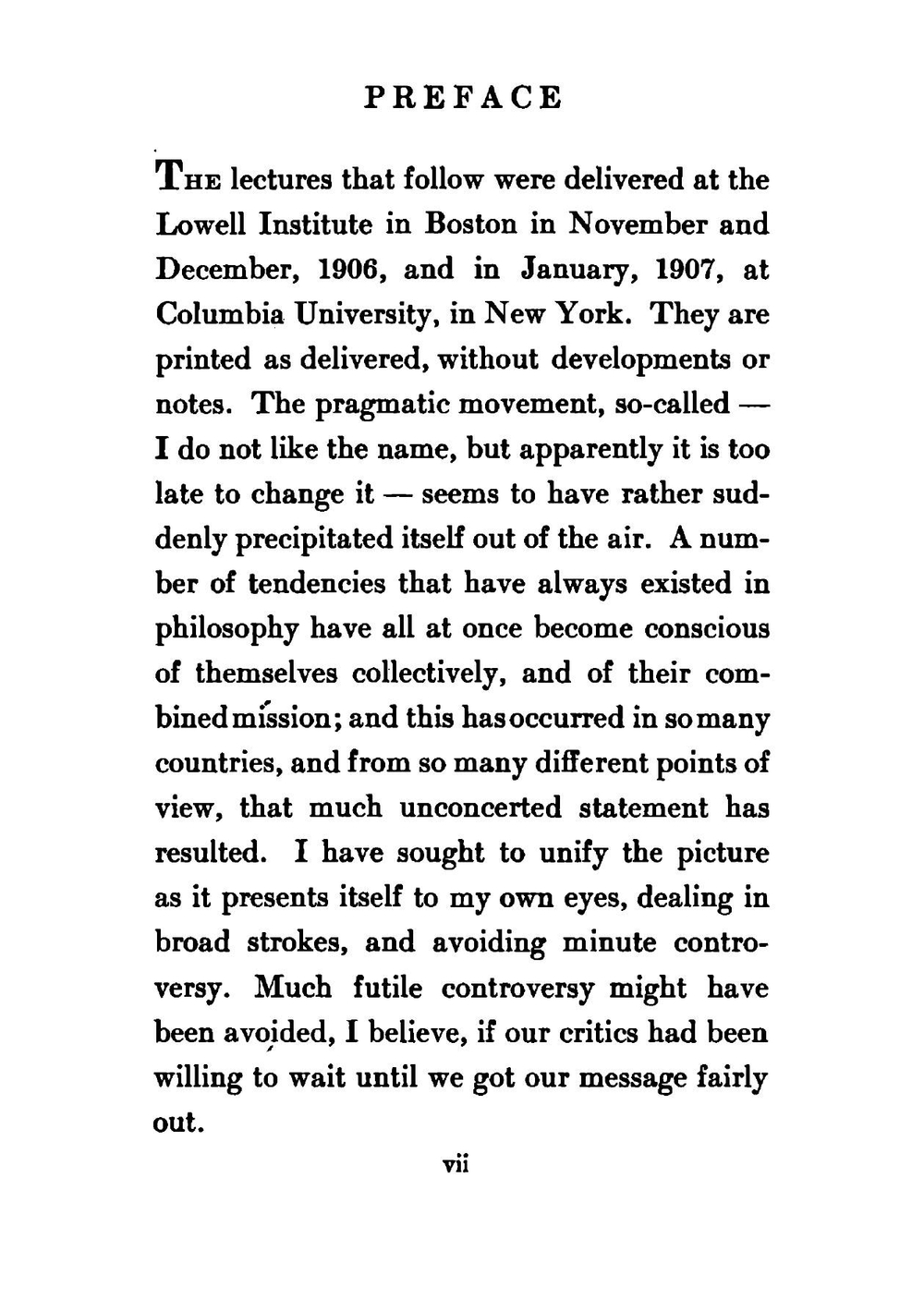 Pragmatism A New Name For Some Old Ways Of Thinking | James William