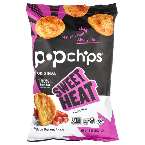 Popchips, Original, Sweet Heat, 142 г (5 унций)