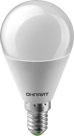 Лампа светодиодная 10Вт Е14 шар OLL-G45-10-230-4K-E14