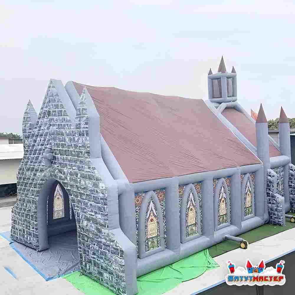 Надувной парк ужасов «Врата в мрак», 18×9×7 м