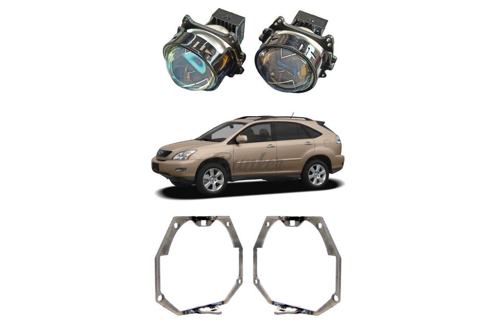 Комплект для замены штатных линз с AFS Lexus RX II 2003-2009