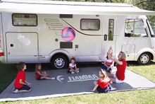 Маркиза Fiamma F45S, 3.5м, настенная, корпус белый, полотно серое