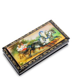 Народные промыслы ШК-11/ 5-M Шкатулка-купюрница в технике декупаж (8х17х4)