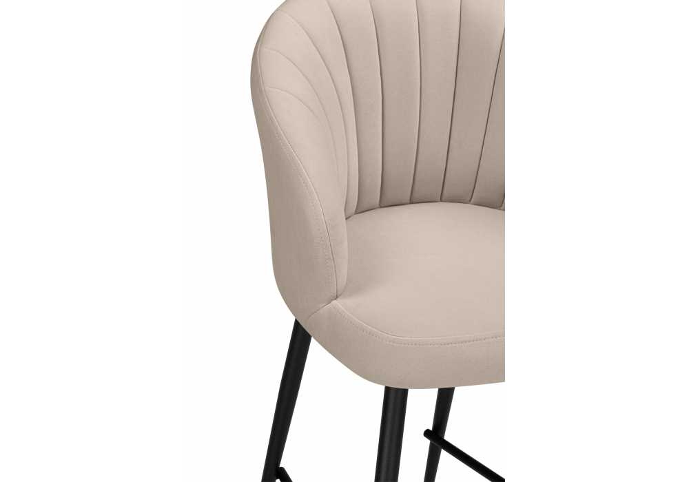 Барный стул Woodville Бэнбу marseille 13, черный, ножки черные