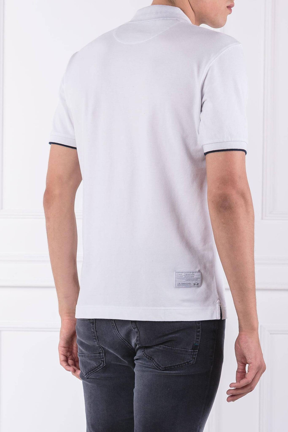 поло miguel La Martina - белый(CCMP01 PK001)