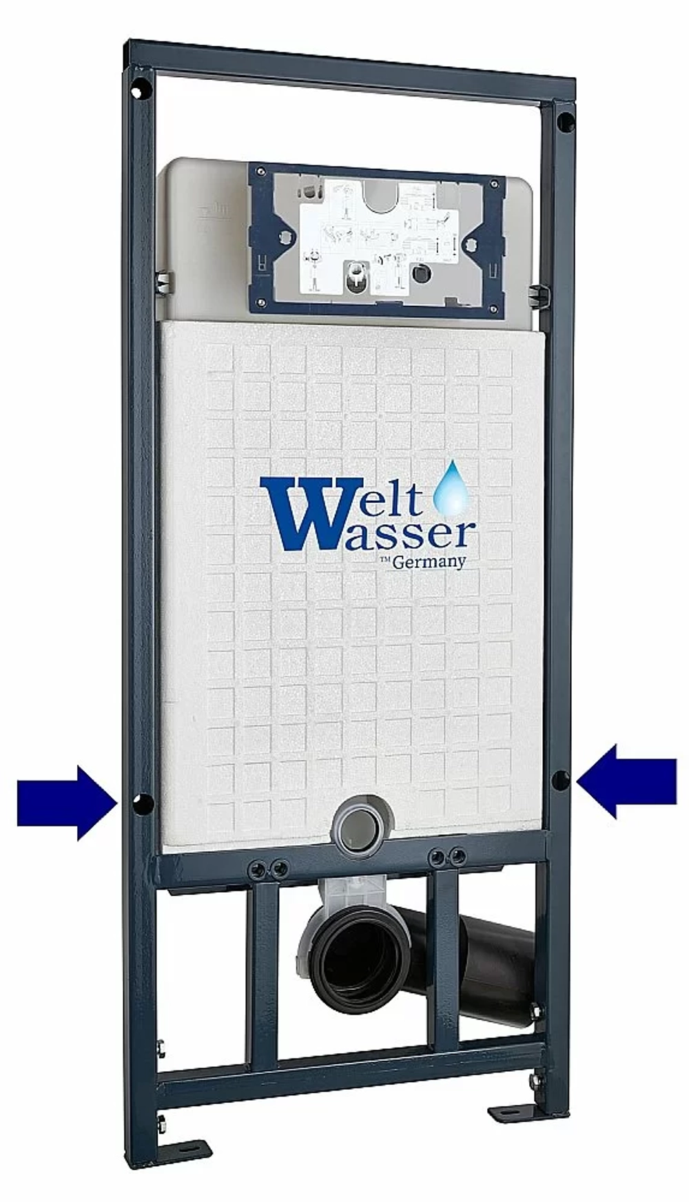 Унитаз с инсталляцией WeltWasser MARBERG 507 + MERZBACH 043 MT-WT + MAR 507 SE GL-WT