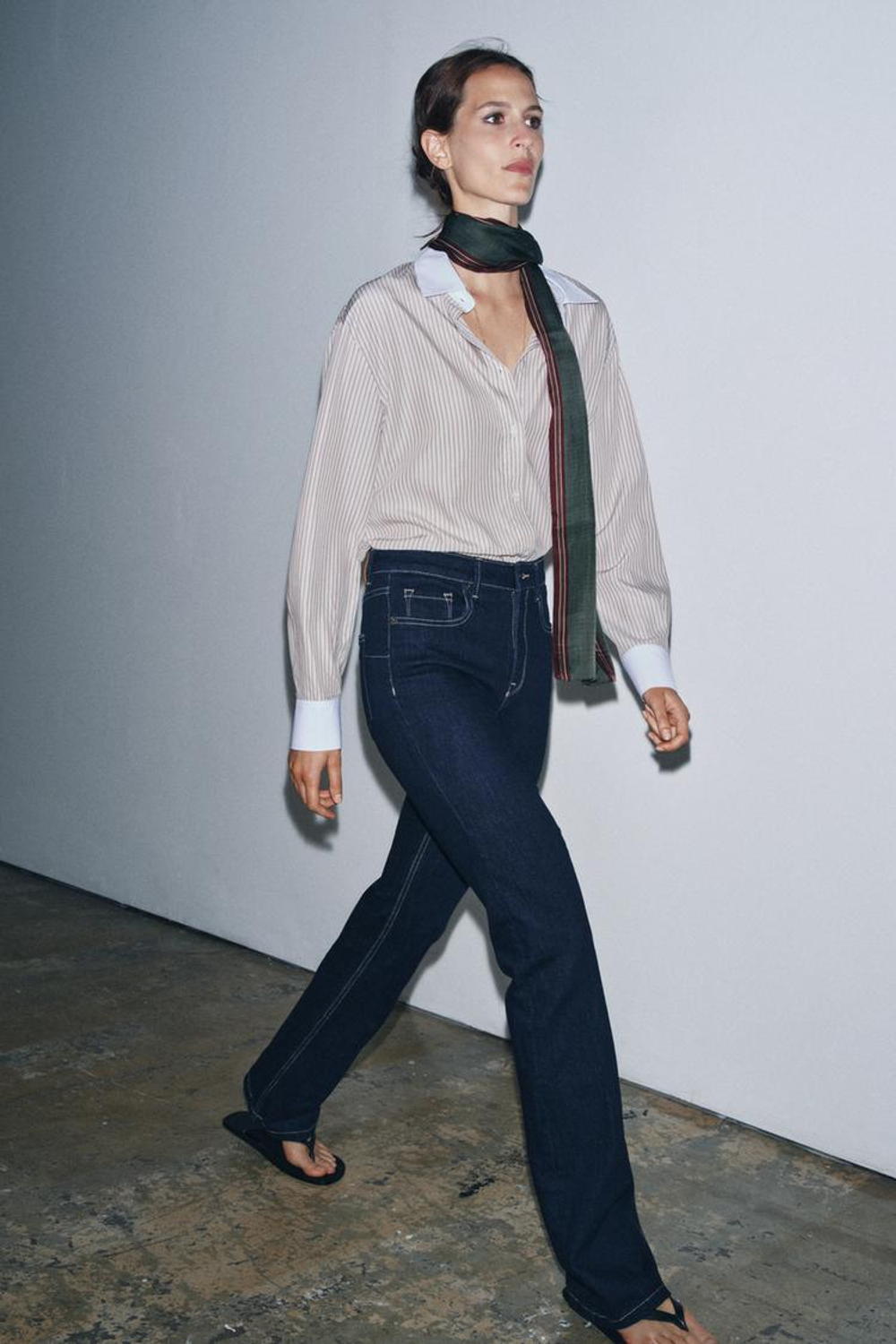 ZARA ПЛАТОК С АТЛАСНЫМ ПРИНТОМ, РАЗНОЦВЕТНЫЙ