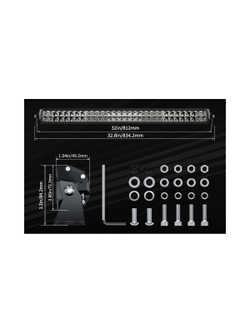 Светодиодная фара комбинированного света AURORA 762 мм 300W LED