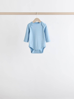 Боди с длинным рукавом для малышей Next K79-692, 7 шт., Белый, Голубой