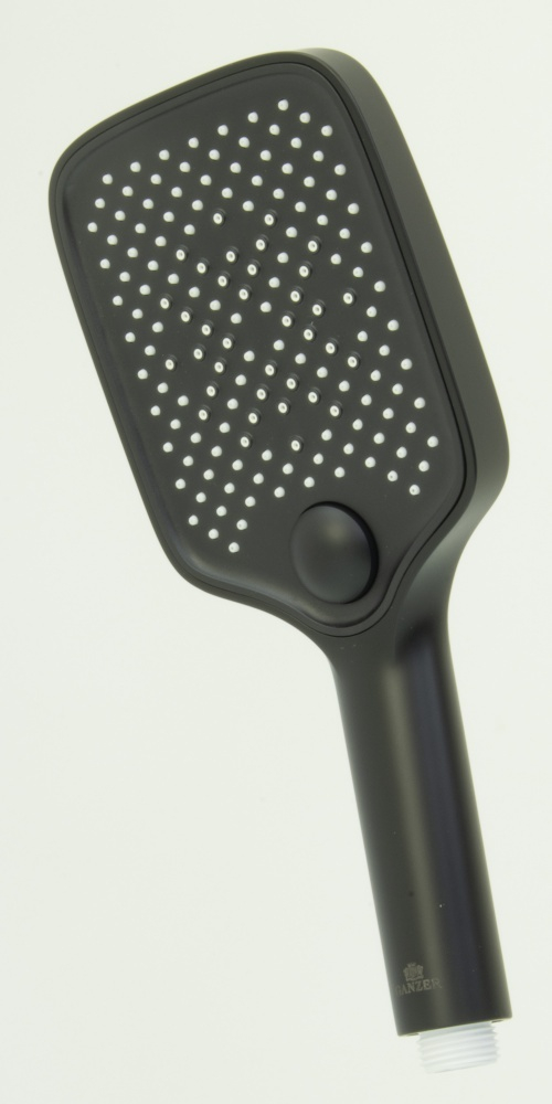 3309-C  Лейка массажная 3 позиции, кнопка (ЧЕРНЫЙ) GANZER  (40/1шт)