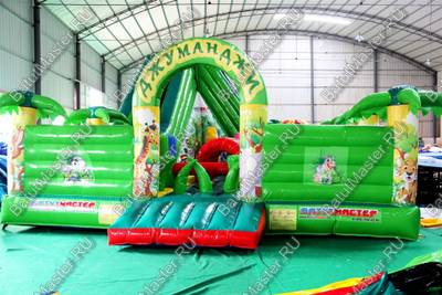 Коммерческий надувной батут "Джунгли малый"