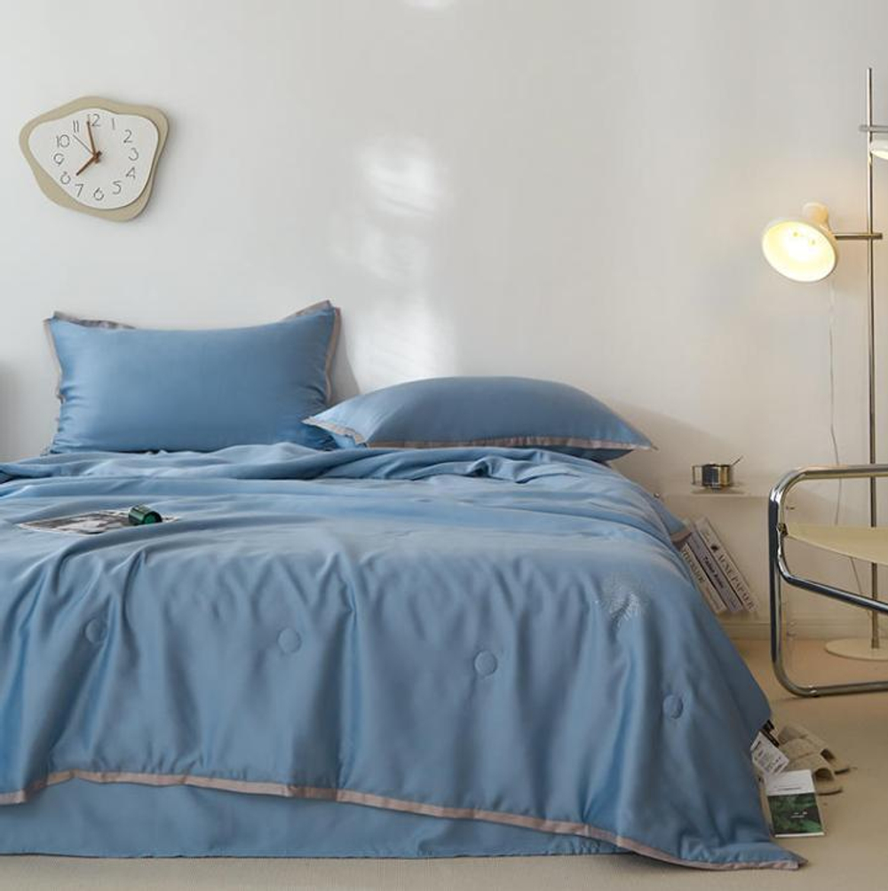 Постельное белье Семейный (2 одеяла) Тенсель желтый