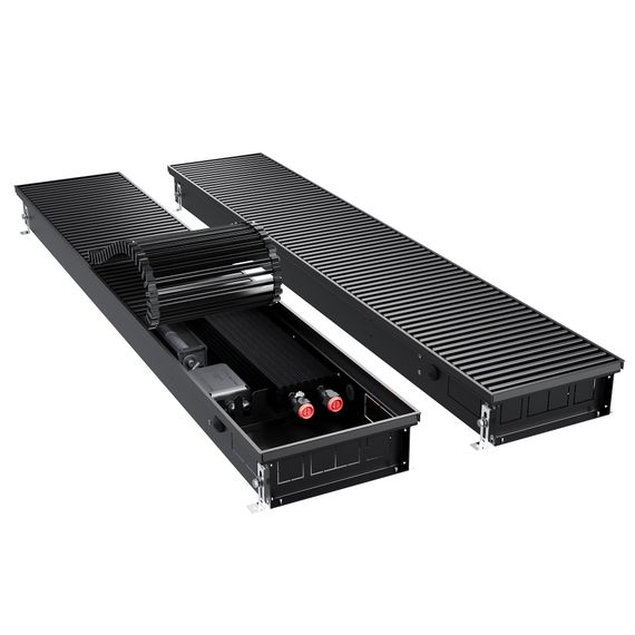 Конвектор внутрипольный Royal Thermo ATRIUM TURBO-90/250/2000-DG-U-BL
