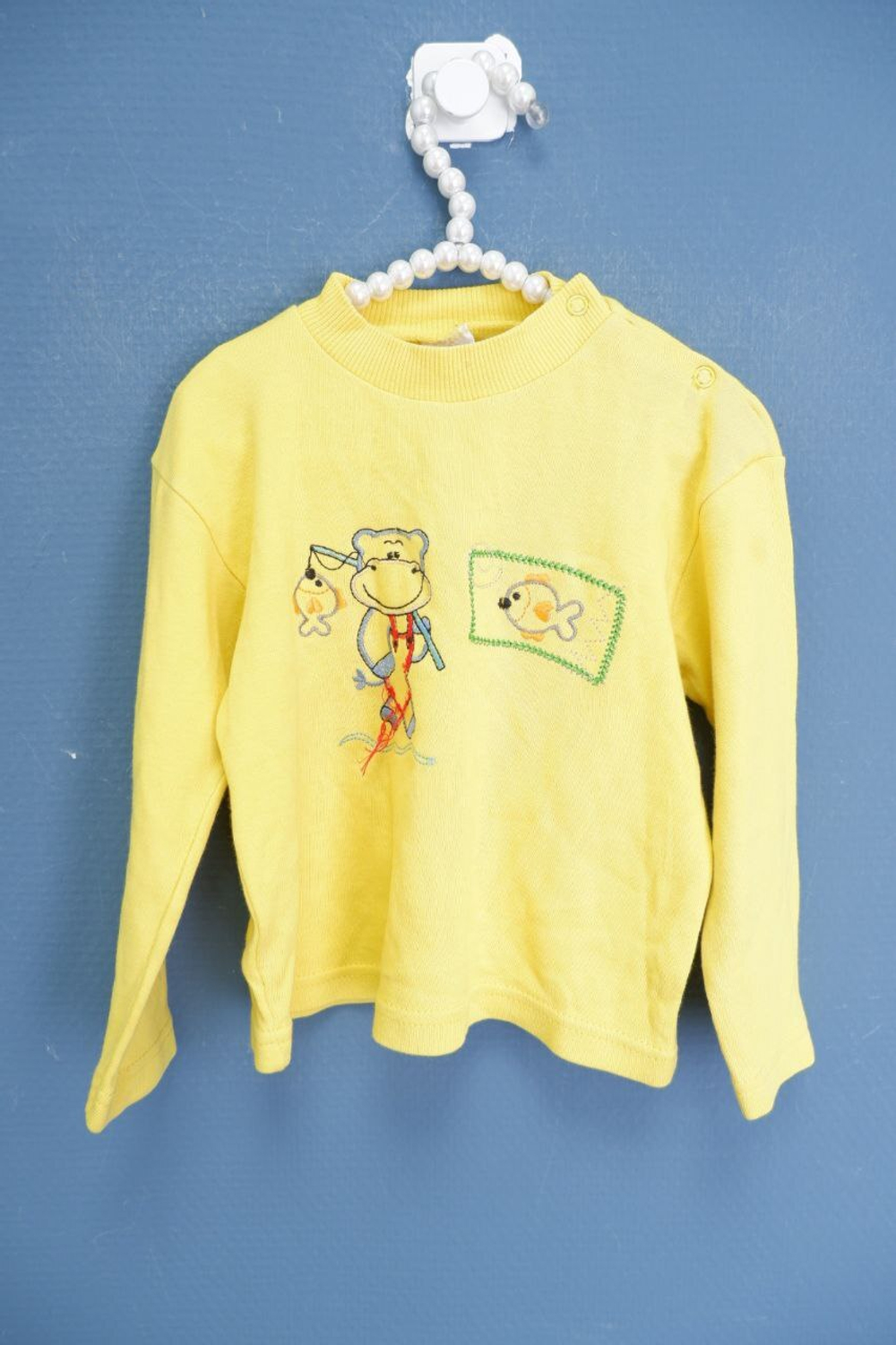 Кофта Enissi желтая с рисунком на 9-12 месяцев