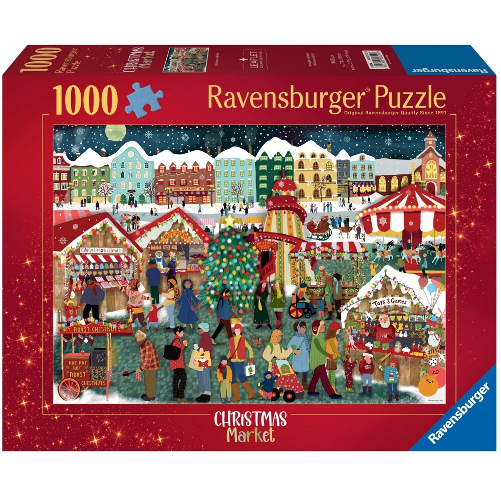 Ravensburger - Пазлы Рождественский рынок 1000 элементов. 007296