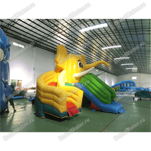 Водная надувная горка «Слоник на воде», 9×8×6 м