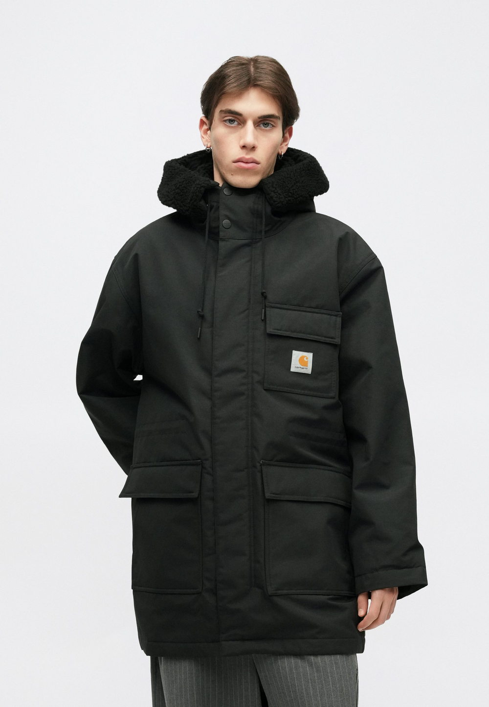 Carhartt WIP SIBERIA - Зимнее пальто - Чёрный