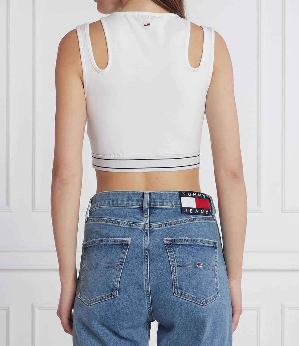 топ logo wb Tommy Jeans - белый(DW0DW14892)