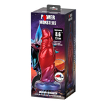 Красный фаллоимитатор с функцией расширения Shadow Behemoth - 21 см.