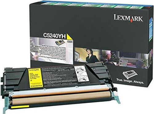 Lexmark C5240YH тонерный картридж Подлинный Голубой, Желтый