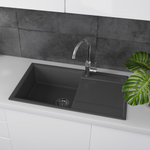 Кухонная мойка из кварцгранита LEMARK IMANDRA 840 цвет: Шампань