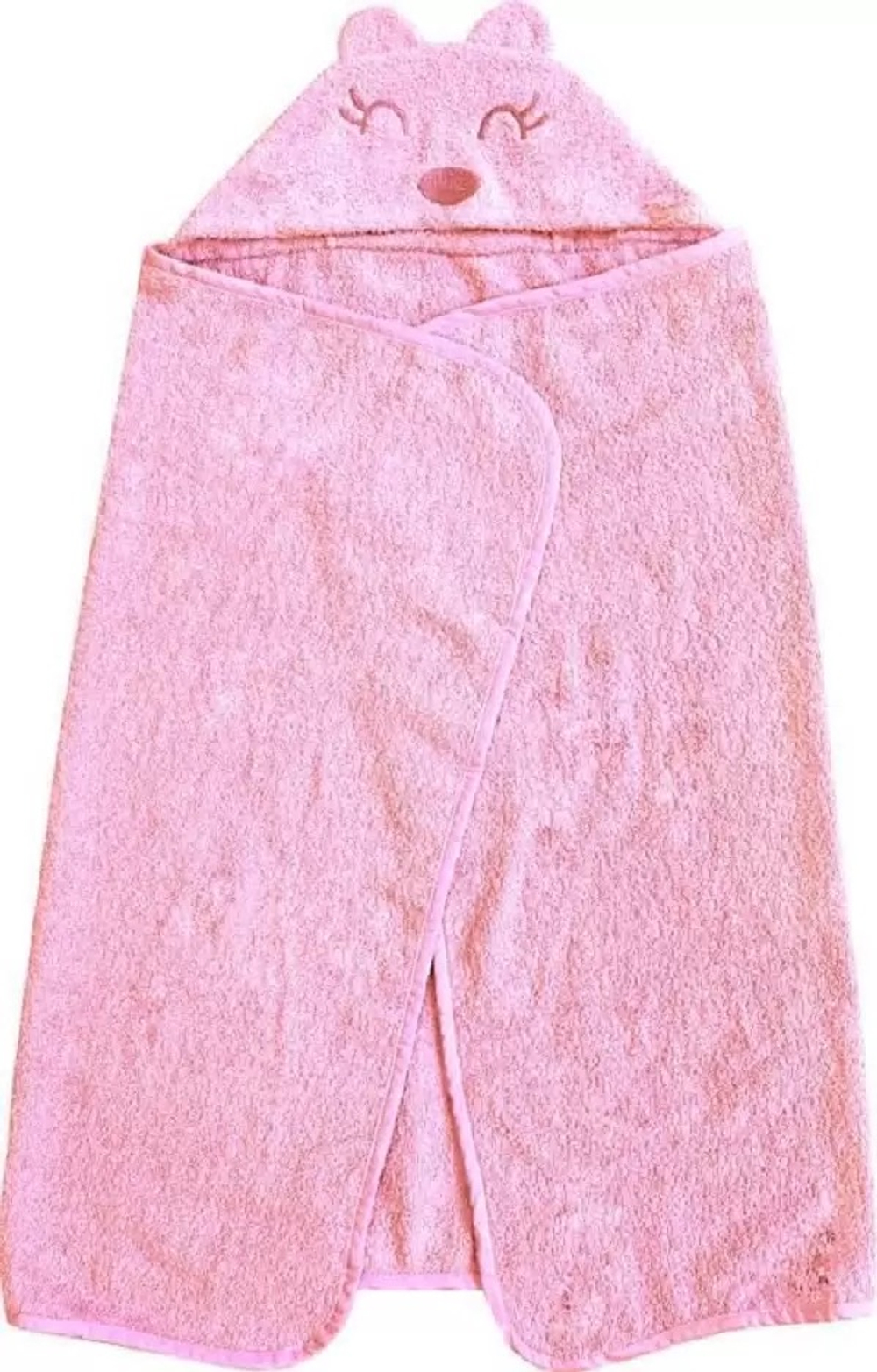 Полотенце-уголок топотушки М7 махра 120*70 см розовый