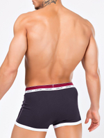 Яркие мужские боксеры с контрастным кантом (Размер: S) (Цвет: темно-серый)