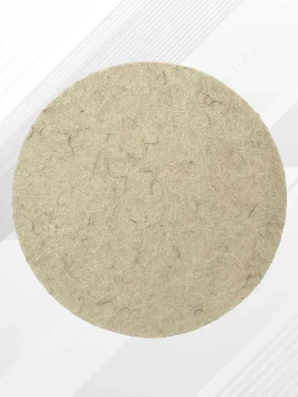 Войлочный круг для полировки под липучку 6х125 мм