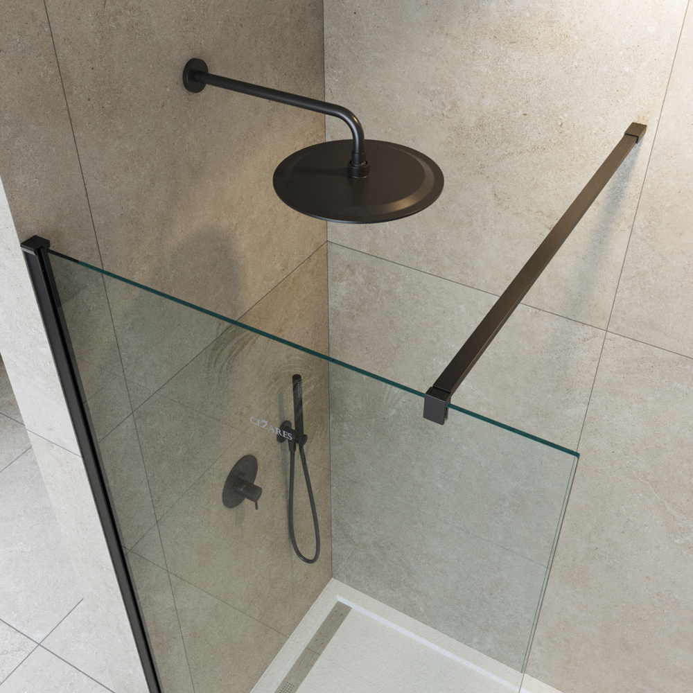 Душевая перегородка Cezares LIBERTA-L-1-100-120-C-NERO