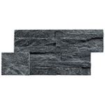 Натуральный камень Кварцит черный Pharaon 180x350x10-20 Модерн