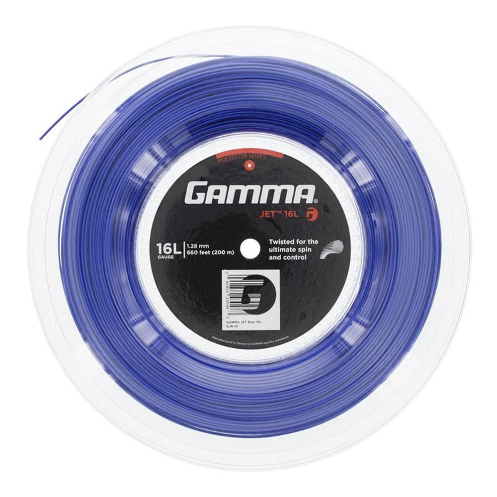 Теннисные струны Gamma Jet (200 m) - blue