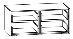 Тумба под ТВ со стеклом Камея (Дуб сонома/Белый глянец),Мелодия сна Русский