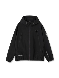 Нейлоновая куртка с капюшоном