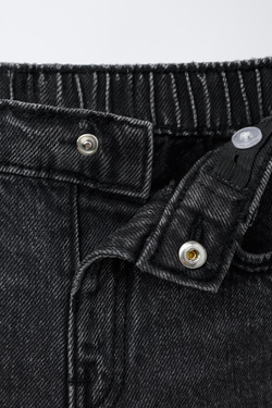 ZARA ДЖИНСЫ MOM FIT, ЧЕРНЫЙ