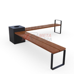 Скамейка CENTRAL Г-образная