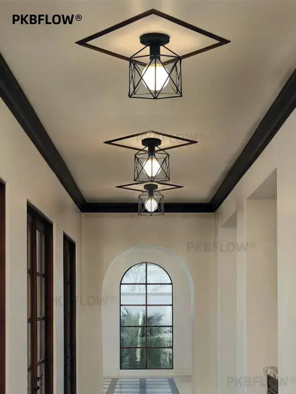 PKBFLOW Потолочный светильник,С лампочкой 7 Вт/светильник на кухню потолочный